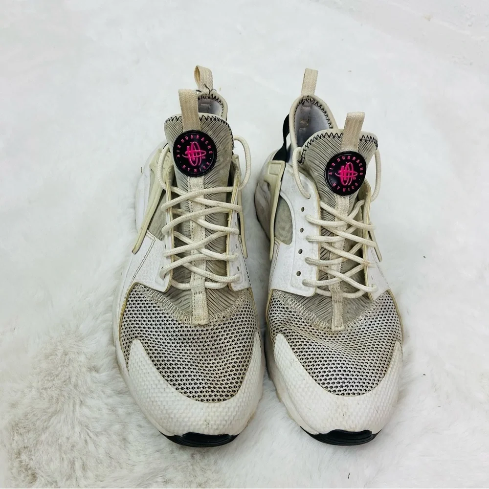 Nike Air Huarache Run Ultra GS in the White Black Pink Blast size 6.5
